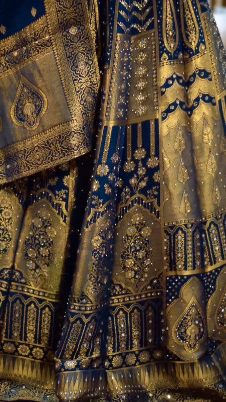 Lehenga Bleu Magnifique Jamais Porté