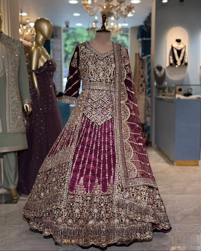 Magnifique Lehenga Pakistanaise Luxury Jamais Porté