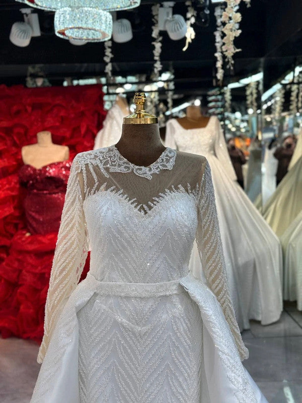 Magnifique Robe de Mariée Sirène Jamais Portée