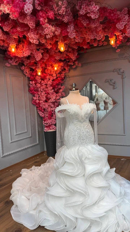 Magnifique Robe de Mariée Sirène Jamais Portée