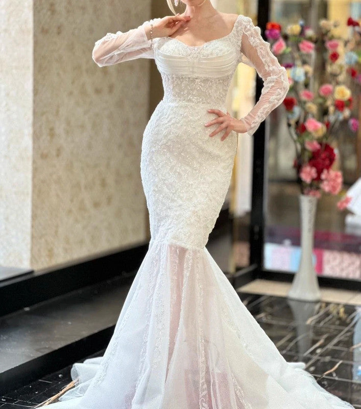 Magnifique Robe de Mariée Sirène Jamais Portée