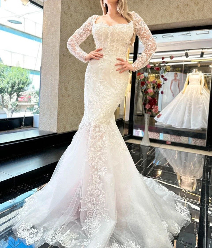 Magnifique Robe de Mariée Sirène Jamais Portée