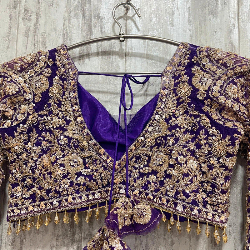Magnifique Lehenga Luxury Violet Doré