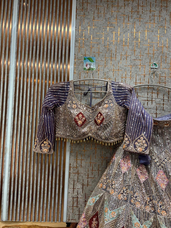 Magnifique Lehenga Luxury Violet