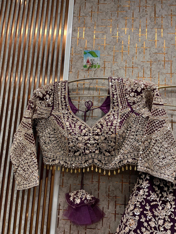 Magnifique Lehenga Luxury Violet
