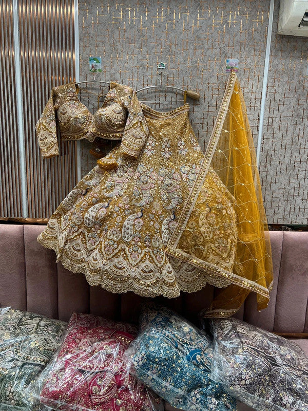 Magnifique Lehenga Jaune Luxury