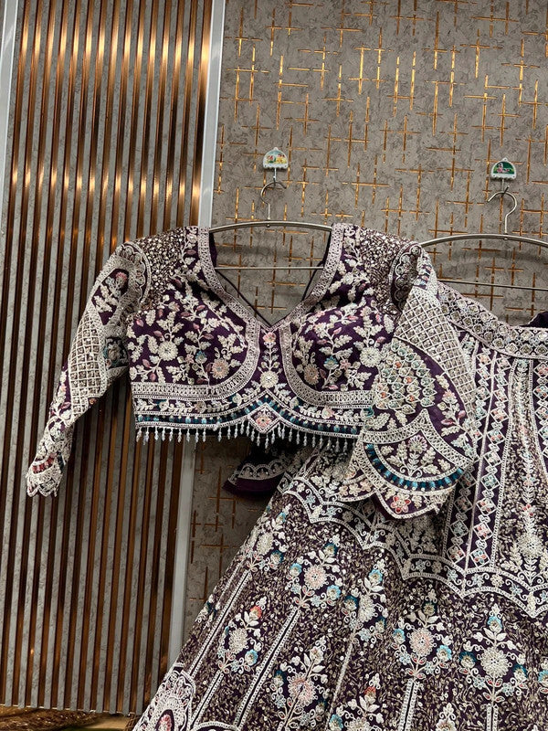 Magnifique Lehenga Violet Luxury