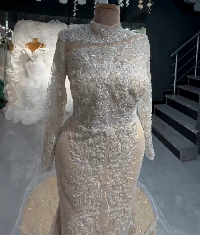 Magnifique Robe de Mariée Sirène
