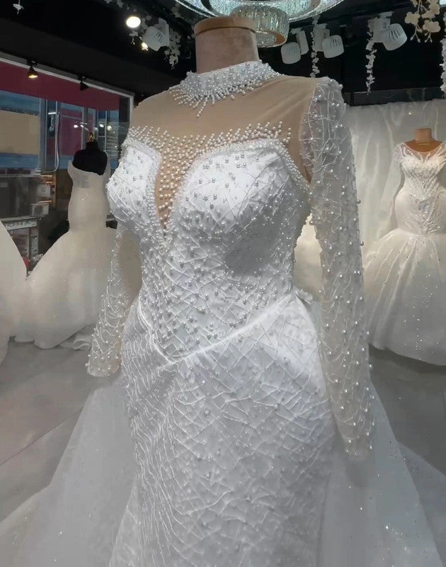 Magnifique Robe de Mariée Sirène
