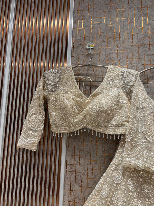 Magnifique Lehenga Blanc Luxury