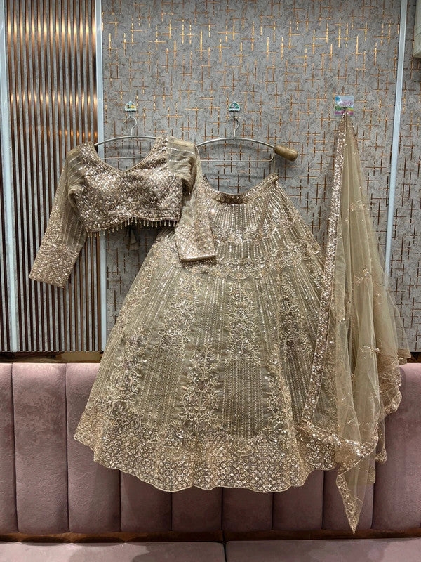 Magnifique Lehenga Beige Luxury