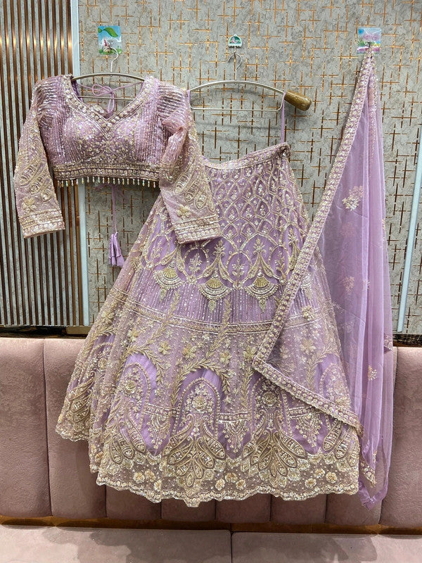 Magnifique Lehenga Violet Luxury