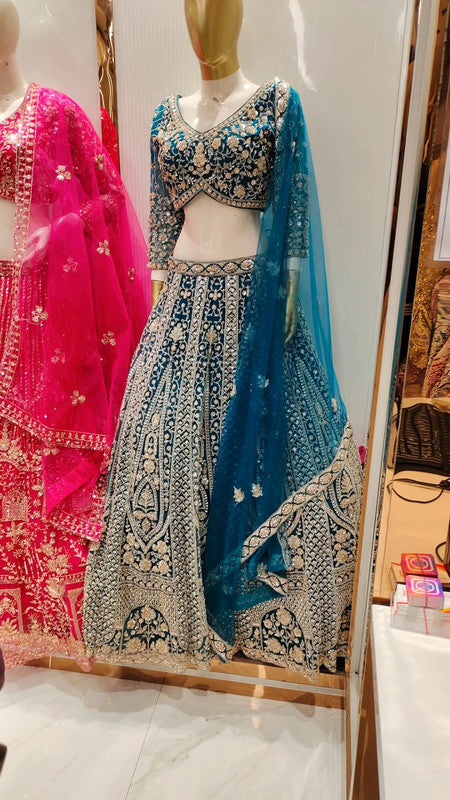 Magnifique Lehenga Luxury Bleu