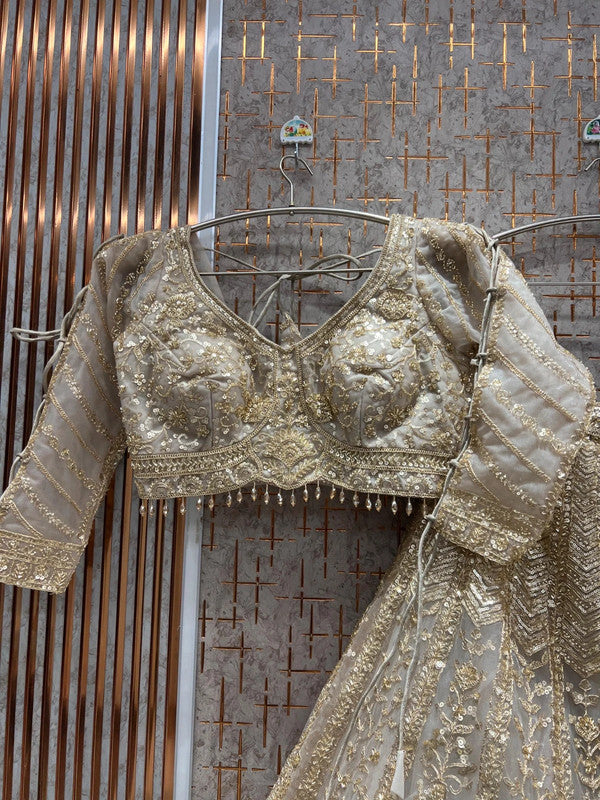 Magnifique Lehenga Luxury Gold