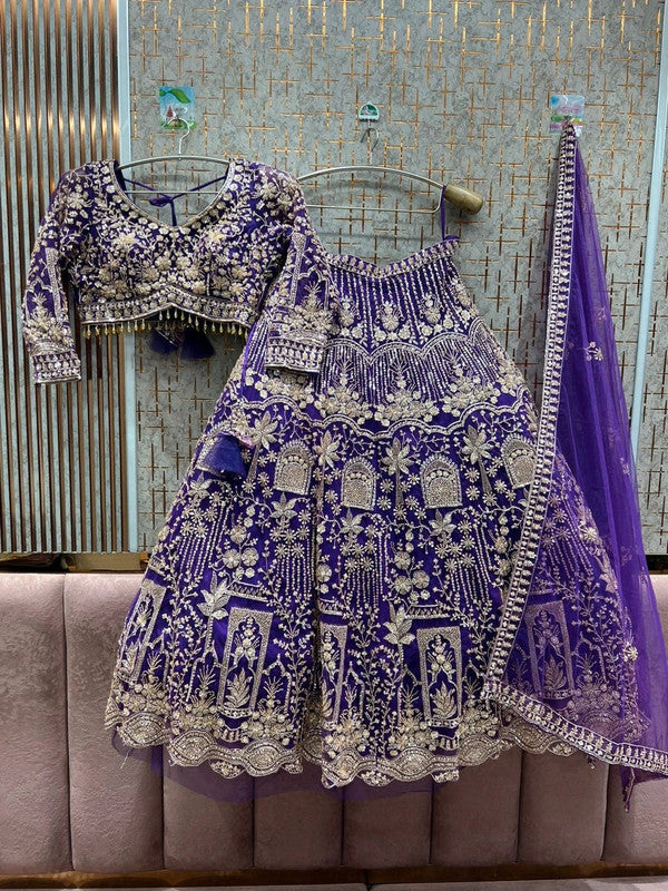 Magnifique Lehenga Luxury Violet