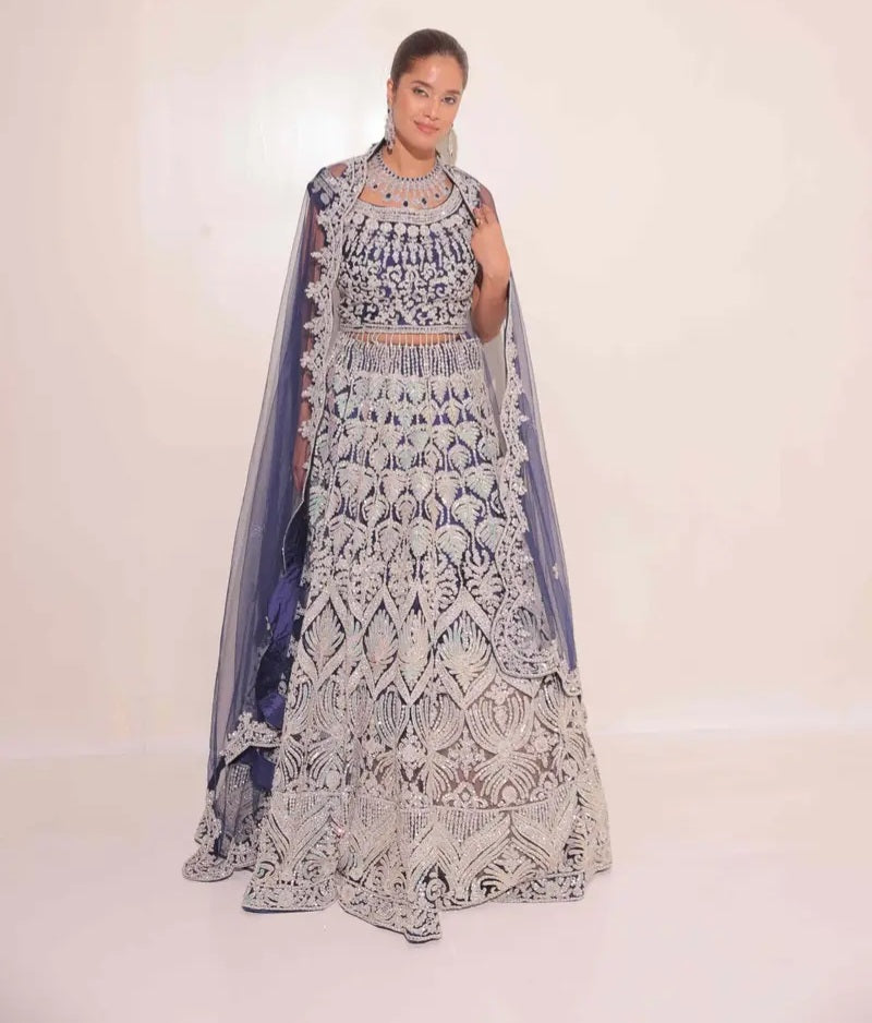 Lehenga Bleu Luxury