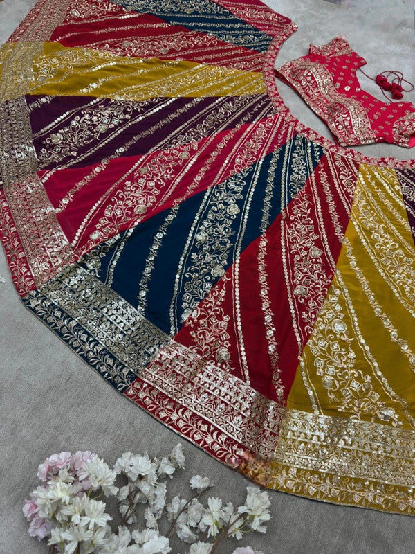 Lehenga Multicolores Luxury Jamais Porté