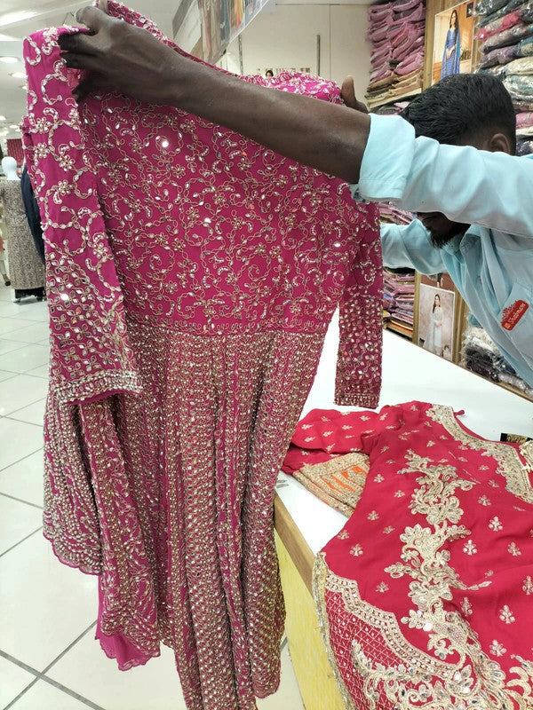 Salwar Kameez Rose Luxury Jamais Porté