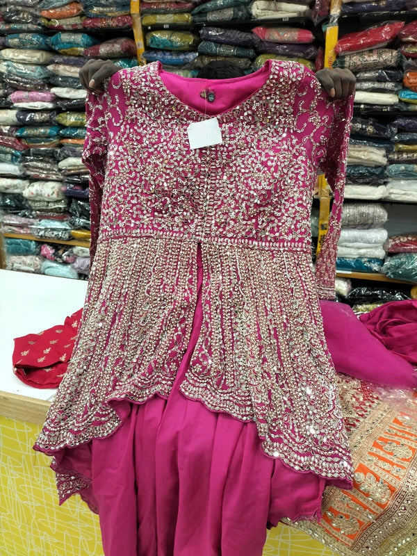 Salwar Kameez Rose Luxury Jamais Porté