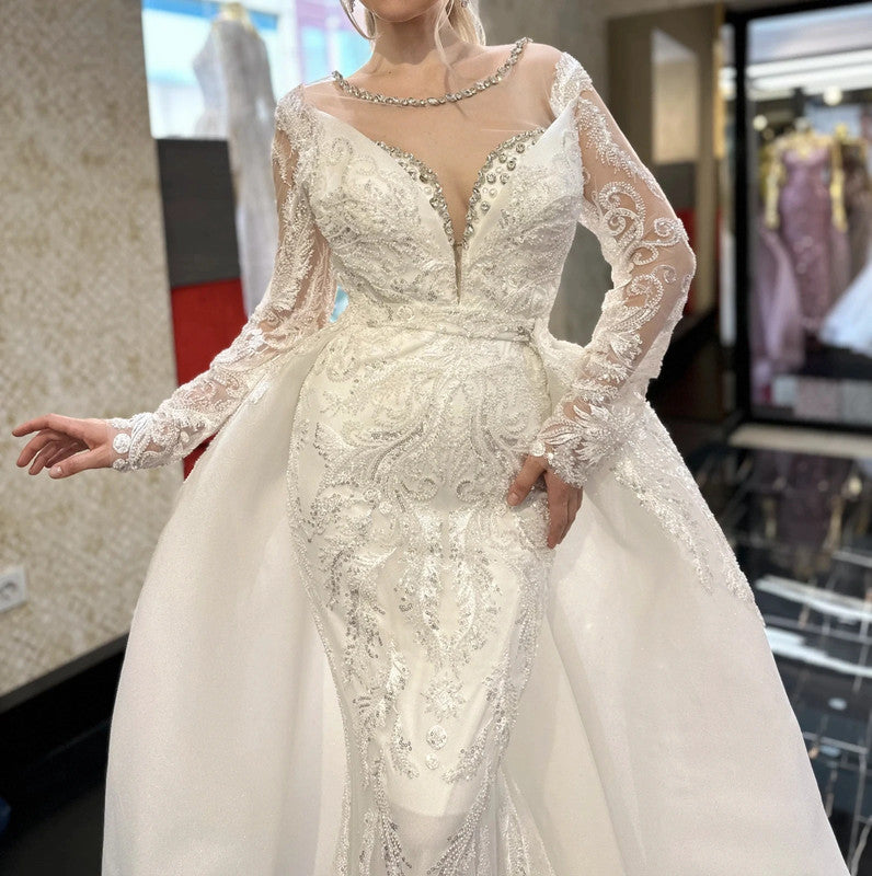 Magnifique Robe de Mariée Sirène Jamais Porté
