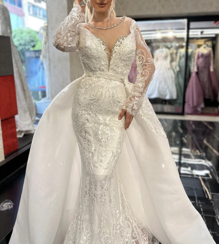Magnifique Robe de Mariée Sirène Jamais Porté