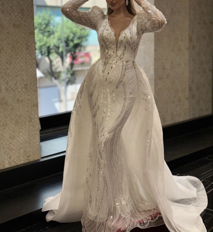 Magnifique Robe de Mariée Sirène Jamais Porté