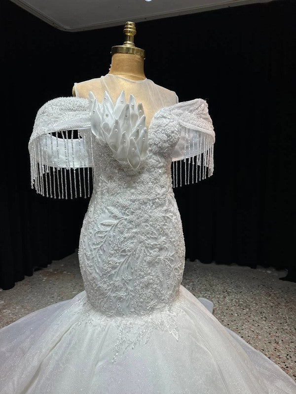 Magnifique Robe de Mariée Sirène Jamais Portée