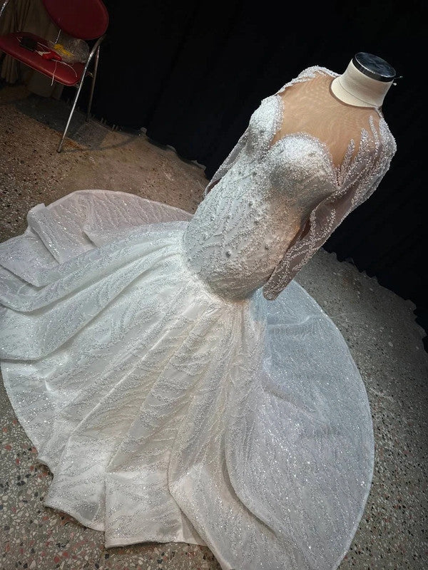 Magnifique Robe de Mariée Sirène Jamais Portée