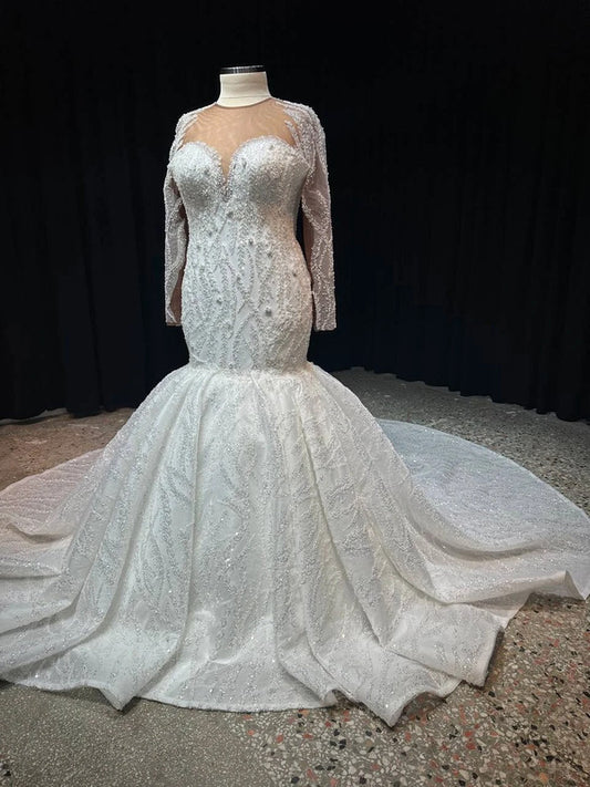 Magnifique Robe de Mariée Sirène Jamais Portée