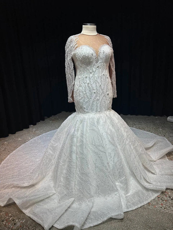 Magnifique Robe de Mariée Sirène Jamais Portée