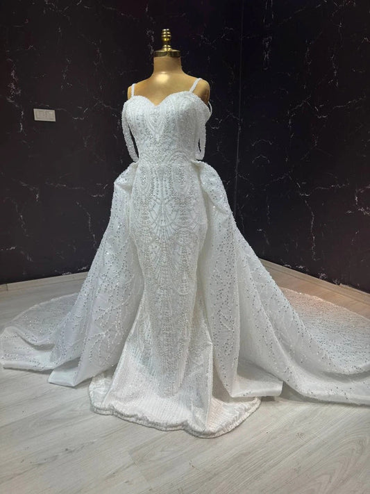 Magnifique Robe de Mariée Sirène Jamais Portée