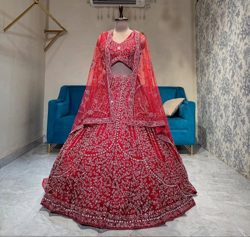 Magnifique Lehenga Rouge Jamais Porté