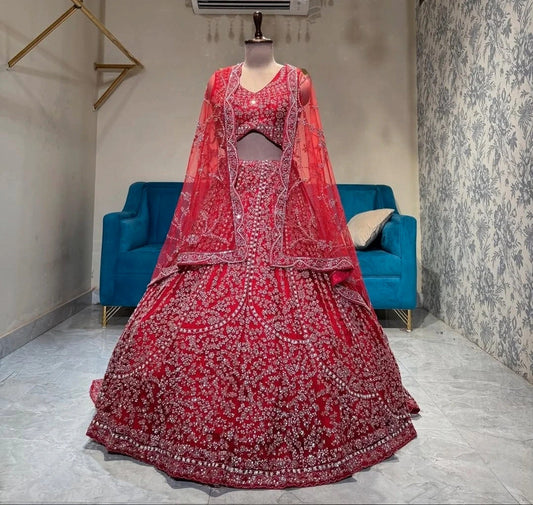 Magnifique Lehenga Rouge Jamais Porté