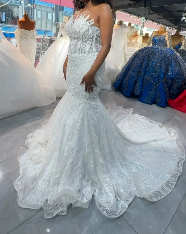 Magnifique Robe de Mariée Sirène Jamais Portée