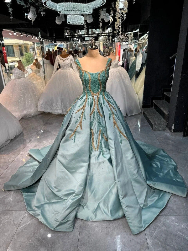 Magnifique Robe de Mariée Princesse Bleu Jamais Portée