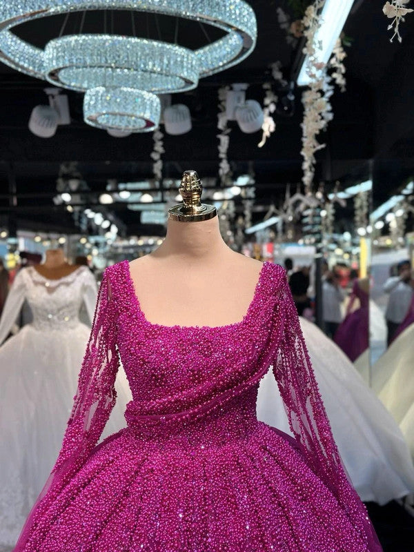 Magnifique Robe de Mariée Princesse Rose Jamais Portée
