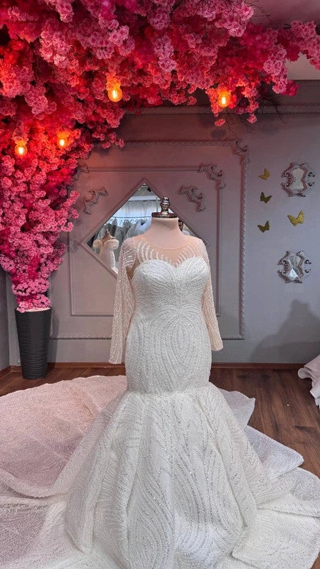 Magnifique Robe de Mariée Sirène Jamais Portée
