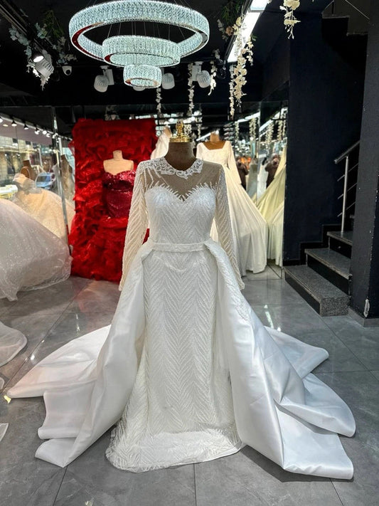 Magnifique Robe de Mariée Sirène Jamais Portée