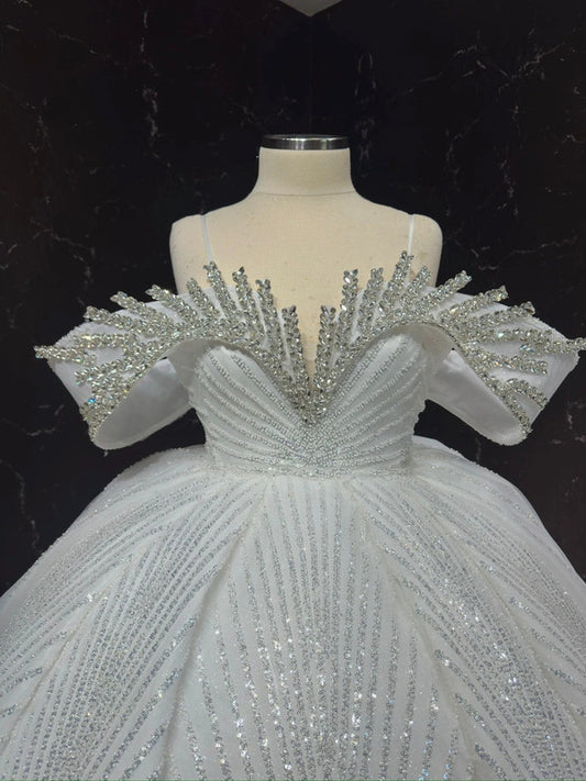 Magnifique Robe de Mariée Princesse Strass Jamais Portée