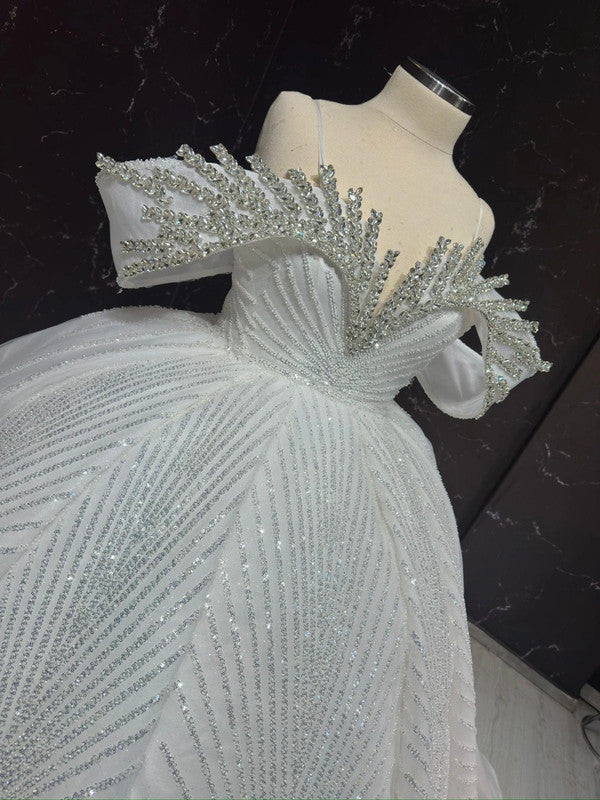 Magnifique Robe de Mariée Princesse Strass Jamais Portée