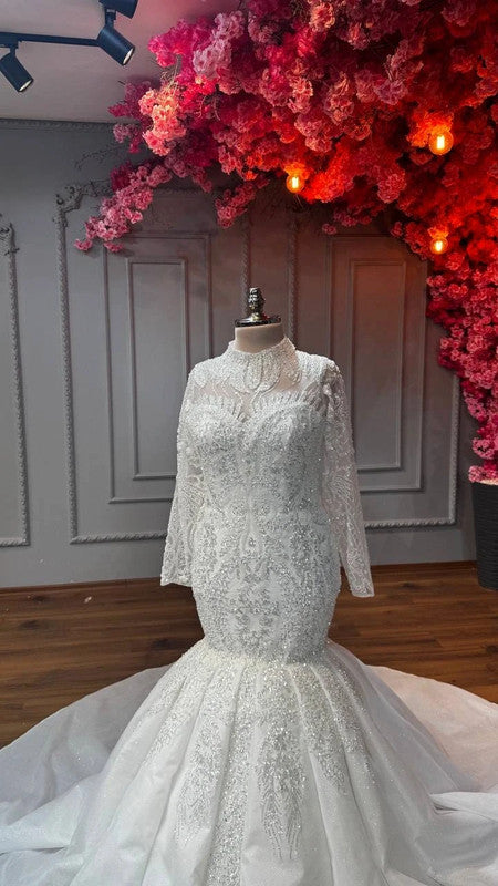 Magnifique Robe de Mariée Sirène Jamais Portée