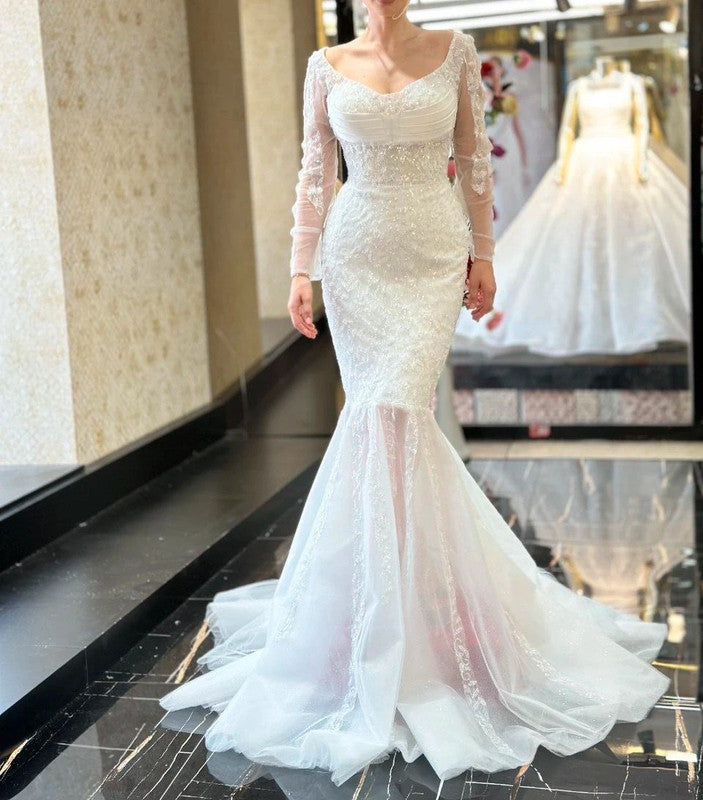 Magnifique Robe de Mariée Sirène Jamais Portée