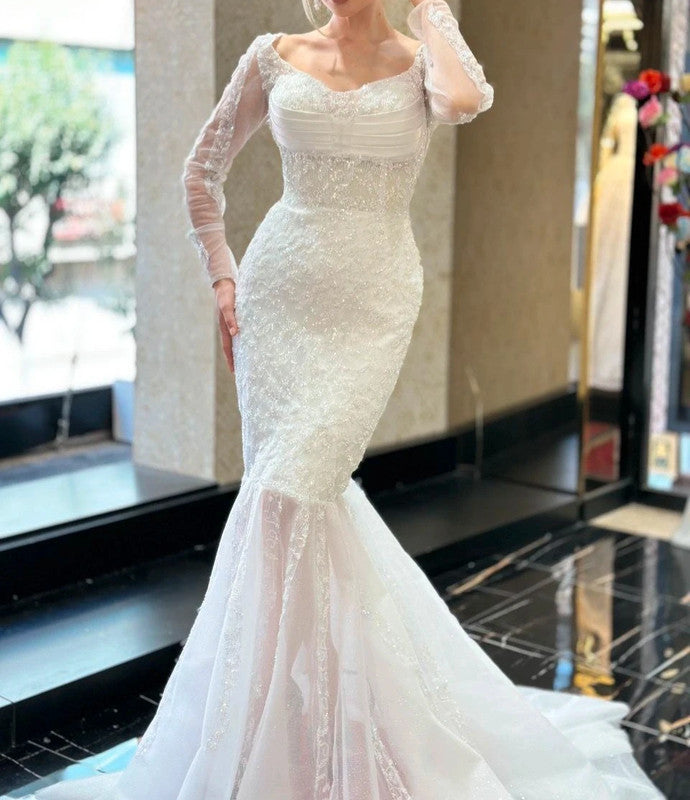Magnifique Robe de Mariée Sirène Jamais Portée
