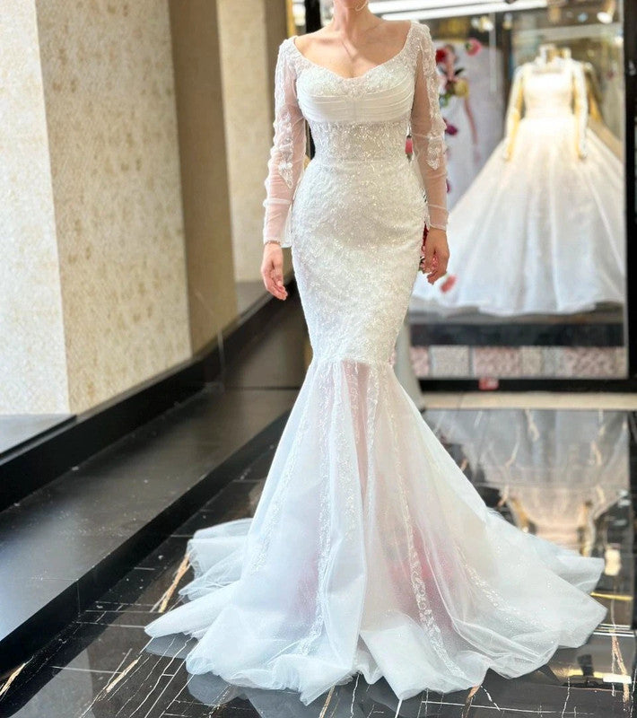 Magnifique Robe de Mariée Sirène Jamais Portée