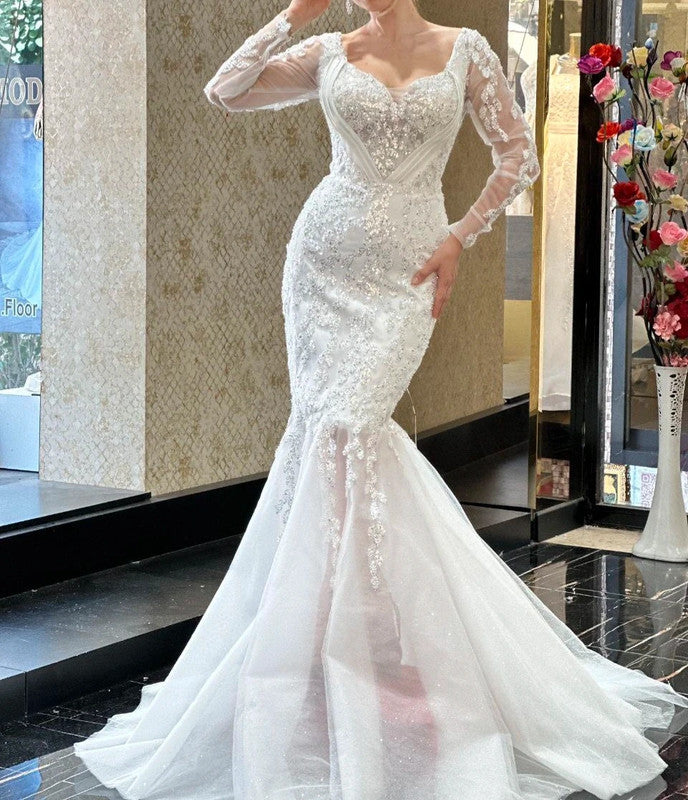 Magnifique Robe de Mariée Sirène Jamais Portée