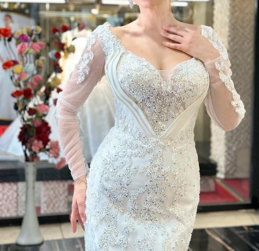 Magnifique Robe de Mariée Sirène Jamais Portée