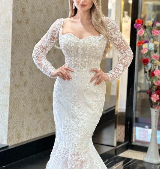 Magnifique Robe de Mariée Sirène Jamais Portée