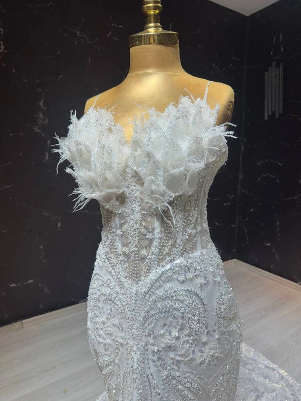 Magnifique Robe de Mariée Sirène Jamais Portée