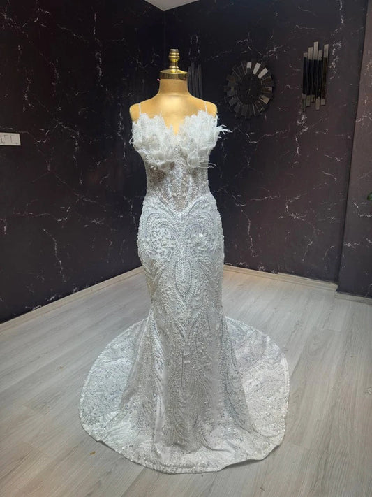 Magnifique Robe de Mariée Sirène Jamais Portée