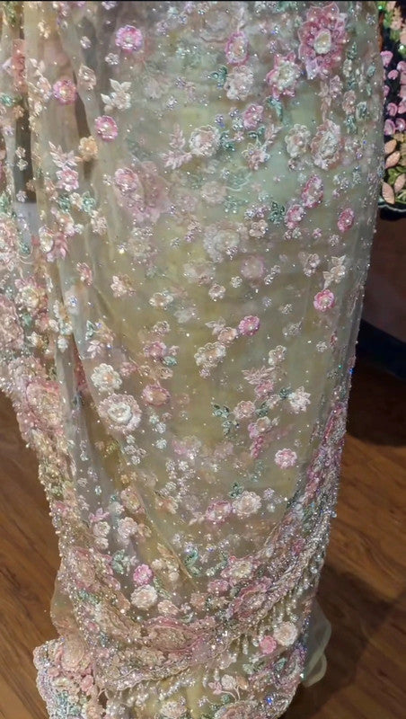 Magnifique Saree Luxury Flowers and Stones
